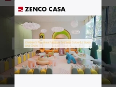 Ensemble de meubles pour les aires de jeux pour enfants avec des tabourets et des chaises colorés