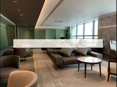 Les meubles en bois solides d'ASCOTT ont placé des ensembles de salon pour l'ODM d'appartements