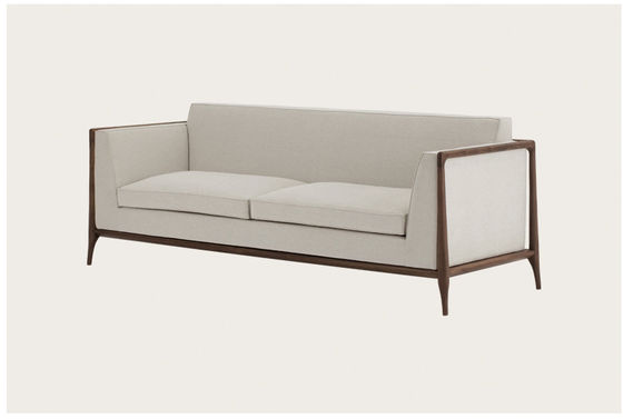Divan tapissé beige Sofa Anti Scratch de meubles de lobby d'hôtel de cinq étoiles