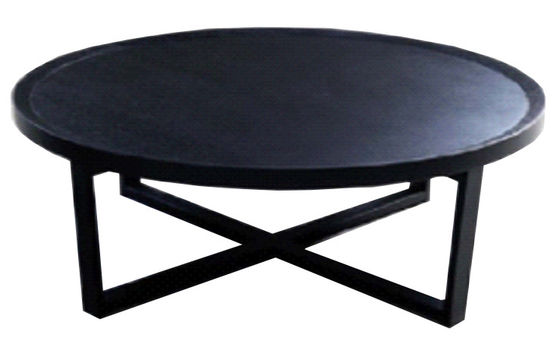 Table basse moderne contemporaine noire 1000*600*450mm de style