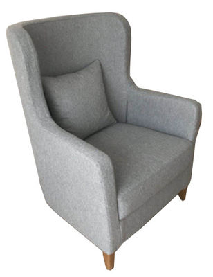 Meubles de luxe Gray Upholstered Armchair Stylish fait sur commande de la lumière ISO9001