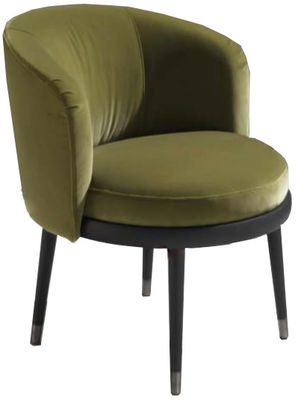 Le velours vert de multifonctionnalité préside la chaise dinante contemporaine de loisirs de chaises