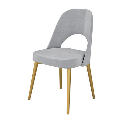 Chaises Grey Upholstered Dining Chair ergonomique de salle à manger de tissu d'ODM