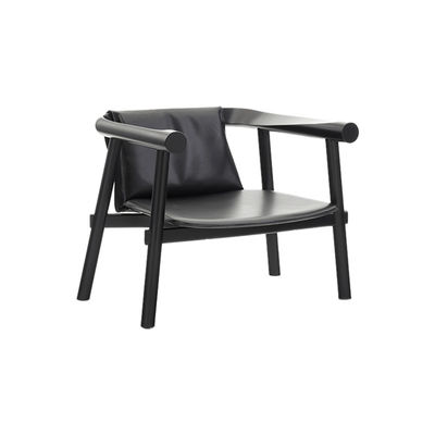 Fauteuil moderne en cuir noir d'hôtel de fauteuils vigoureux de style antirouille