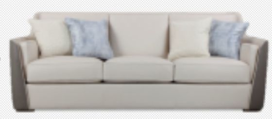 ODM triplace de sofa de divan d'hôtel de lobby de tissu imperméable de meubles