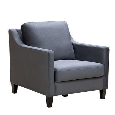 Fauteuil inclinable en tissu gris 78*80*85cm Fauteuil en velours gris clair