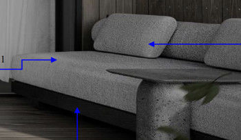 Style moderne cinq étoiles Sofa Chair de style moderne