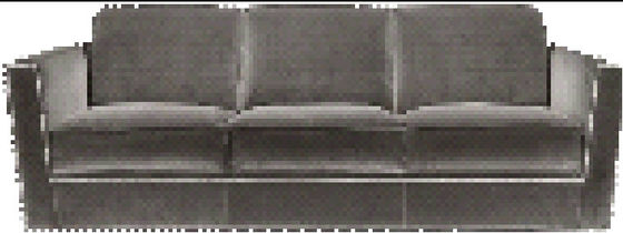 Sofas d'OIN 18001 et meubles à extrémité élevé 180*80*82cm de lobby d'hôtel de Loveseats