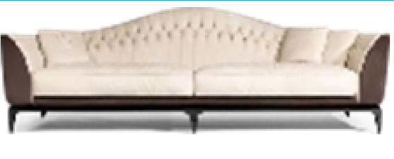 Suite ergonomique élégante Sofa White Couch Living Room beige de salon Wearproof