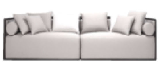 Meubles confortables de lobby d'hôtel d'ODM de sofa du divan sectionnel confortable 2 Seater antipoussière
