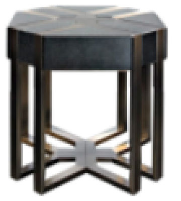 ODM contemporain moderne noir de table basse du marbre ISO9001