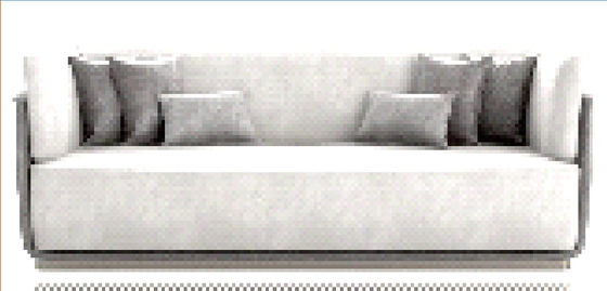 Divan confortable profond Sofa Skin Friendly de lobby d'hôtel de tapisserie d'ameublement de divan de tapisserie d'ameublement