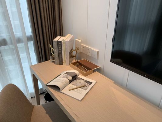 Les meubles en bois solides d'ASCOTT ont placé des ensembles de salon pour l'ODM d'appartements