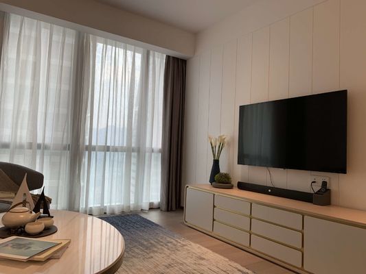 Les meubles en bois solides d'ASCOTT ont placé des ensembles de salon pour l'ODM d'appartements