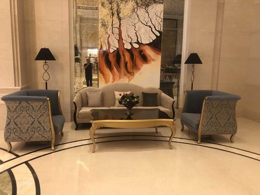 la table de salle à manger faite sur commande cinq étoiles d'hôtel international d'hôtel a placé Sofa Set adapté aux besoins du client imperméable Wearproof