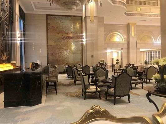 la table de salle à manger faite sur commande cinq étoiles d'hôtel international d'hôtel a placé Sofa Set adapté aux besoins du client imperméable Wearproof