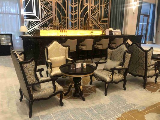 la table de salle à manger faite sur commande cinq étoiles d'hôtel international d'hôtel a placé Sofa Set adapté aux besoins du client imperméable Wearproof