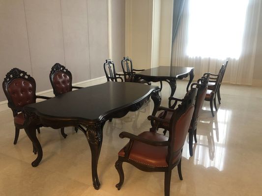 la table de salle à manger faite sur commande cinq étoiles d'hôtel international d'hôtel a placé Sofa Set adapté aux besoins du client imperméable Wearproof