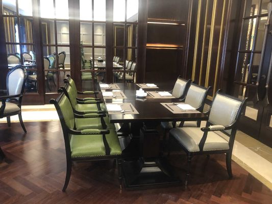 la table de salle à manger faite sur commande cinq étoiles d'hôtel international d'hôtel a placé Sofa Set adapté aux besoins du client imperméable Wearproof
