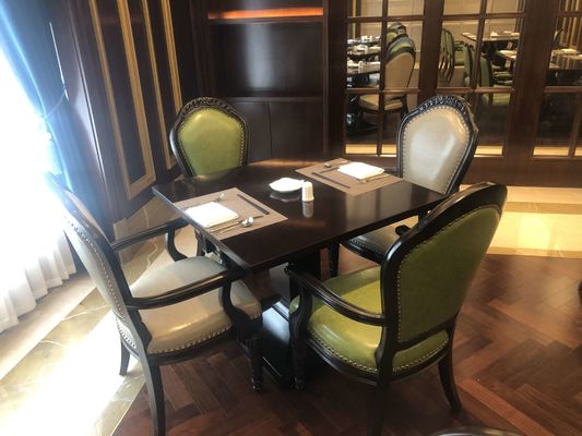 la table de salle à manger faite sur commande cinq étoiles d'hôtel international d'hôtel a placé Sofa Set adapté aux besoins du client imperméable Wearproof