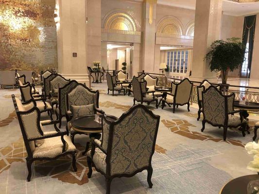 la table de salle à manger faite sur commande cinq étoiles d'hôtel international d'hôtel a placé Sofa Set adapté aux besoins du client imperméable Wearproof