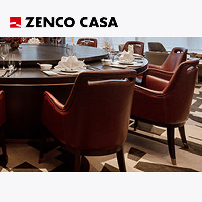 Meubles d'hôtel et de restaurant de luxe légers incluant table électrique et chaises en cuir