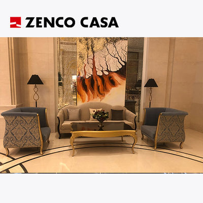 Ensemble de meubles de hall d'hôtel style européen canapé et table basse