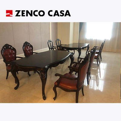 Table de salon de style européen avec chaises longues pour l'hôtel ou la maison