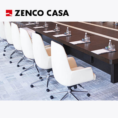 Ensemble de meubles pour les salles de réunion des hôtels Chaises blanches et grande table de conférence