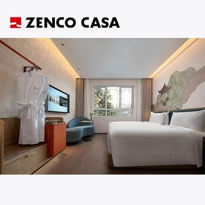 Ensemble de meubles de chambre d'hôtel de style contemporain pour les chambres jumelles d'hôtel