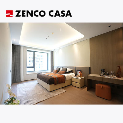 Ensemble de meubles de chambre à coucher de style luxueux et léger, y compris un lit King Size confortable
