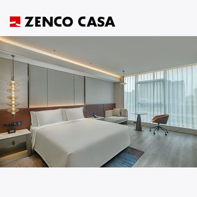 Ensemble sur mesure de meubles de chambre d'hôtel, design de style moderne, production en bois massif