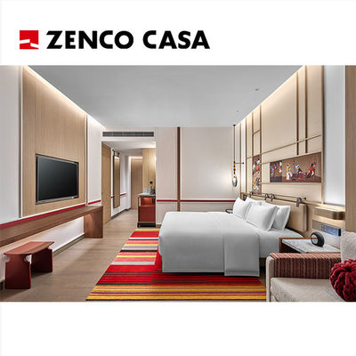 Projet de personnalisation de meubles de chambre d'hôtel cinq étoiles de style moderne coloré